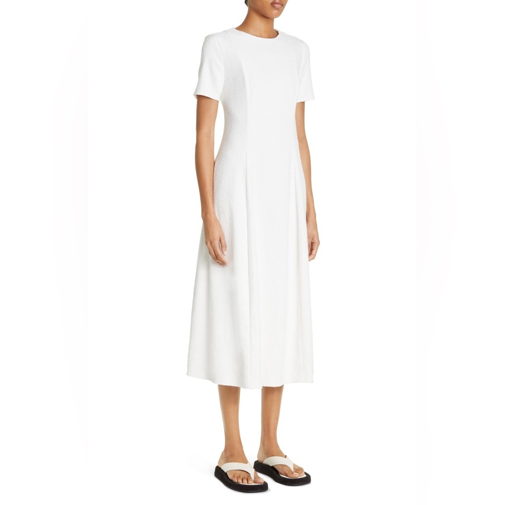 LouLou Studio White Boucle A-Line Dress Size S